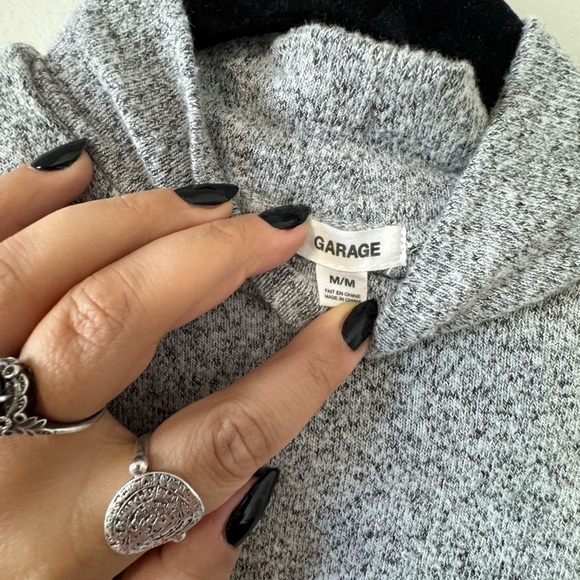 Mock neck sweater w/open back - Picture 3 of 3